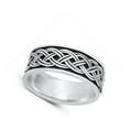 thumbnail image 4 of Ornate Celtic Double Braid Knot .925 Sterling Silver Ring 9 Jewelry Female Male Unisex Size 11, 4 of 4