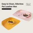 thumbnail image 6 of Dog and Cat Food Mat,Waterproof Non Slip Leather Food Tray,Semi-Enclosed Feeding Placemat for Kitchen, Dining Room, Entryway, Easy Clean Raised Edge, 6 of 8
