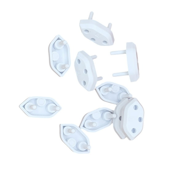 Set of 10pcs Baby Proofing Outlet Covers Embedded Design Electric Socket Plug Protectors Guard for Child Safety