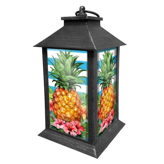 Briarwood Lane Pineapple and Stripes Lantern
