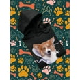thumbnail image 3 of Cute Corgi Peeking Through Hoodie Men -Image by Shutterstock, Male 5X-Large, 3 of 4
