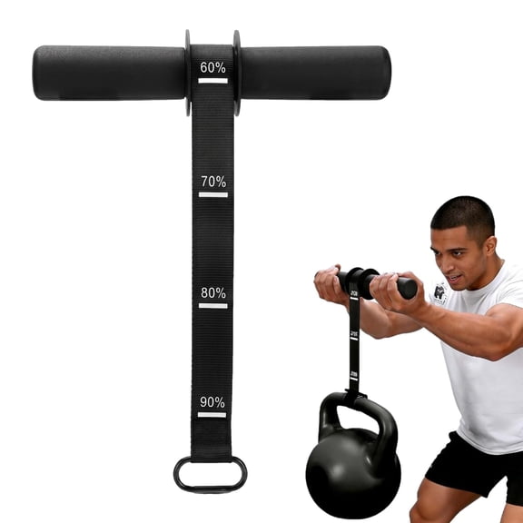 Forearm Strengthener & Wrist Roller – Silicone Grip Handle with Nylon Strap for Muscle Building