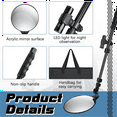 thumbnail image 2 of Under Vehicle Inspectionmirror with Light and Telescopic Handle Handheld Inspectionmirror for Under Vehicle Truck, 2 of 7