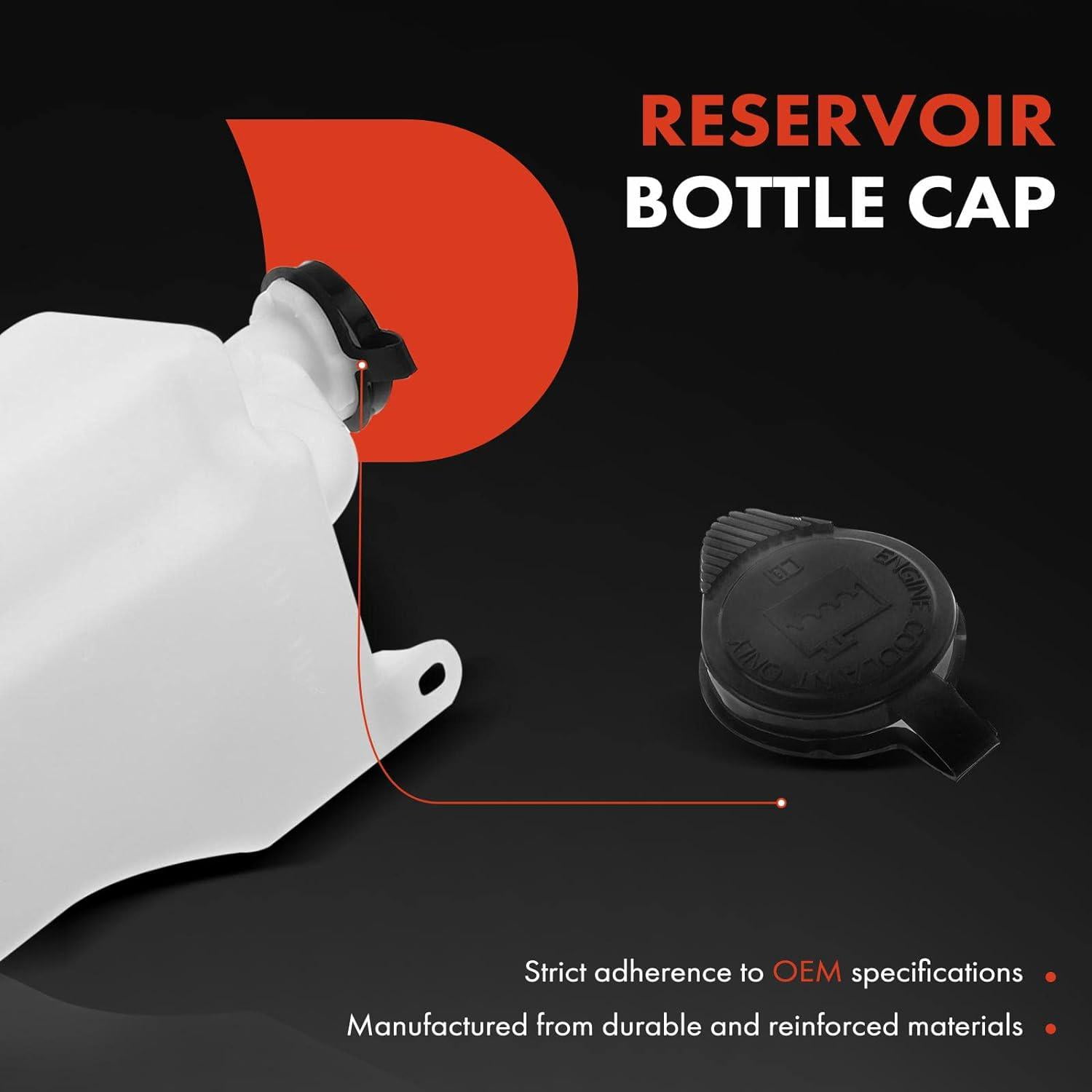A-Premium Engine Coolant Overflow Recovery Expansion Tank with Cap Compatible with Chevrolet HHR 2006 2007 2008 2009 2010 2011