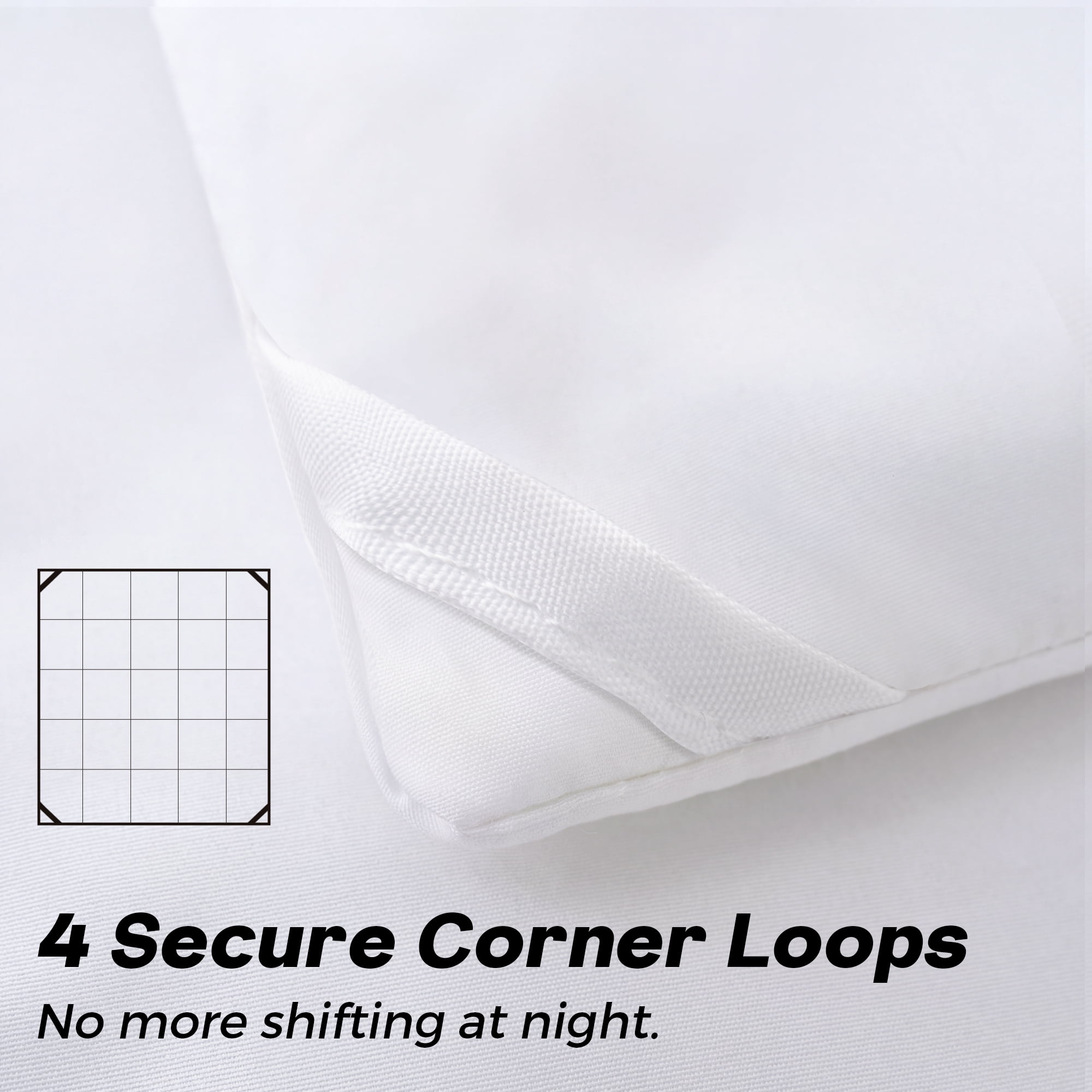 YEPCLUB Comforters Oversized King size, Duvet Insert, All Season Duvet, White Down Alternative Hotel Comforter, Lightweight Quilt with Corner Tabs, Machine Washable (White, 116x98 Inches)
