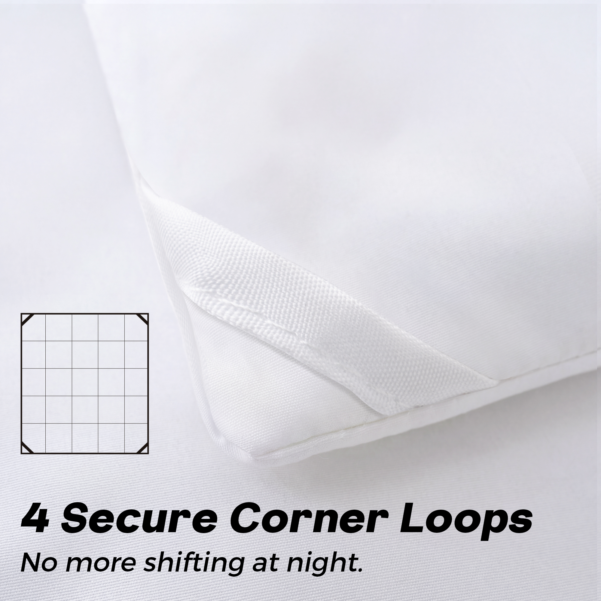 YEPCLUB Queen Down Alternative Comforter, White photo 3