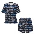 thumbnail image 4 of Lsque Function Source Code Women's Short-Sleeved Pajama Set - 2 Piece Soft and Lightweight Sleepwear Set-Large, 4 of 9