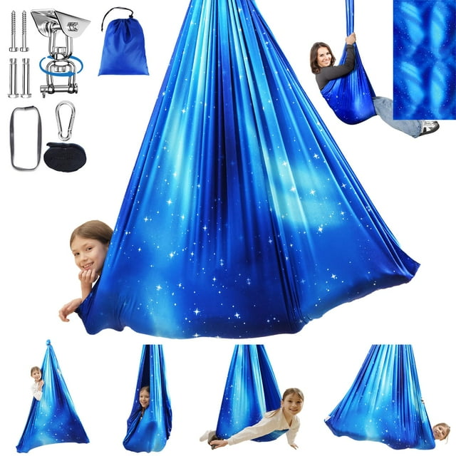 Columpio Sensorial WUBOTIYU para Interiores y Exteriores para Niños y Adultos