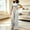 Gray, variant on Naittoop 2 Piece Outfits for Women Short Sleeve Round Neck Ruched Crop Top and High Waist Wide Leg Pants Sets