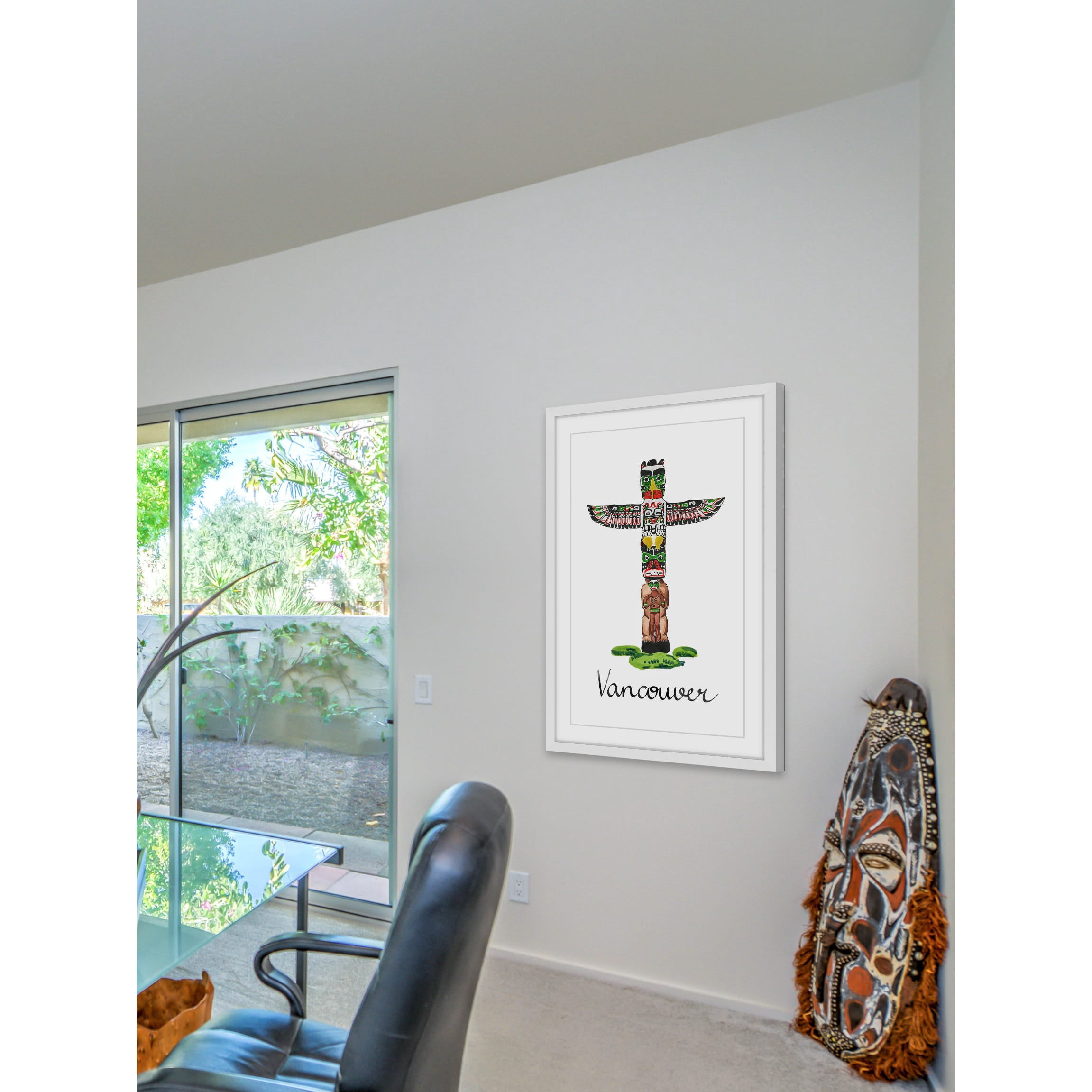 Marmont Hill ''First Nations Totem Pole'' Framed Painting Print