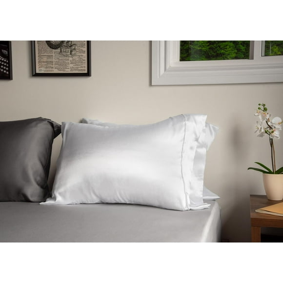 Beautiful Dream 2Pack Satin Pillow Case White Standard / Queen