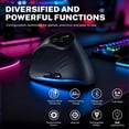 thumbnail image 2 of Wireless Vertical Ergonomic Gaming Mouse with Digital Display, Tri-Mode Connectivity, 7 Programmable Buttons, RGB Backlit, 4000 DPI, Rechargeable Mouse for PC Laptop Mac, 2 of 9