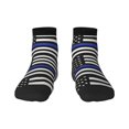 thumbnail image 7 of Women's Men's Thin Blue Line Flag Lightweight Ventilation Quarter Ankle Socks, 7 of 7