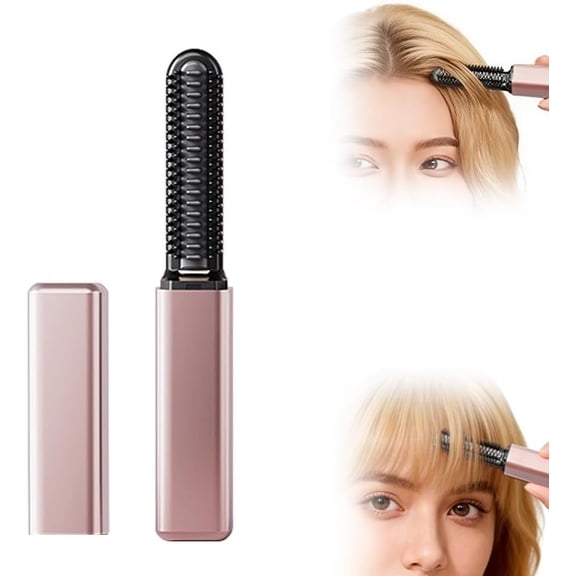 Mini Hair Straightener for Bangs, 2026 New Mini Cordless Straightener USB TypeC Rechargeable, Portable Pocket Hair Straighteners for Women