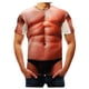 thumbnail image 2 of Camiseta de manga corta con cuello redondo y estampado de hombre musculoso en 3D Pompotops  oipoqjl2713, 2 of 9