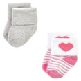thumbnail image 6 of Luvable Friends Infant Girl Newborn and Baby Terry Socks, Bows, 6-12 Months, 6 of 8
