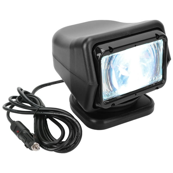 Foco de 12/24V 55W, reflector con Control remoto HID, ángulo ajustable, resistente al agua para exteriores, negro