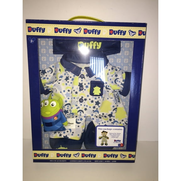 disney parks pajama set for duffy with alien plush hat and slippers new in box