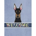 thumbnail image 1 of Carolines Treasures BB1431GF Doberman Welcome Flag Garden Size, 1 of 3