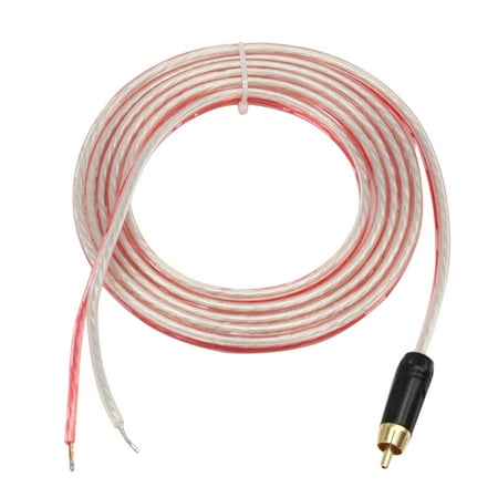 

Winyuyby Replacement Repair Speaker Bare Wire Cable 5Ft with RCA Plug to Stripped Ends