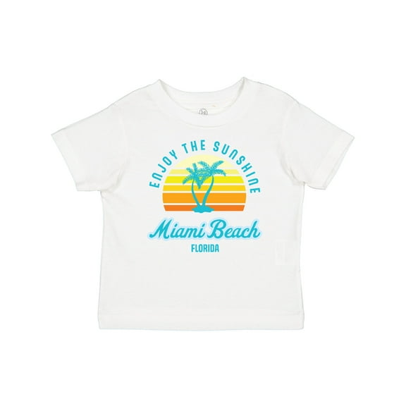 Inktastic Summer Enjoy the Sunshine Miami Beach Florida in Blue Boys or Girls Baby T-Shirt