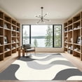 thumbnail image 2 of ODIKA 6'x9' Machine Washable Non-Slip Area Rug, Abstract Gray High Traffic Rug, Gray, 1063778, 2 of 7