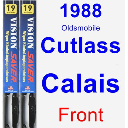 - 1988 Oldsmobile Cutlass Calais Wiper Blade Set/Kit (Front) (2 Blades) - Vision Saver