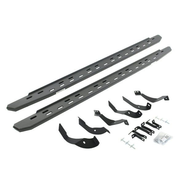 Go Rhino 69605187SPC RB30 Slim Line Running Boards with Mounting Bracket Kit For 15-19 Silverado 2500 HD, Silverado 3500 HD, Sierra 2500 HD, Sierra 3500 HD Fits select: 2015-2019 CHEVROLET SILVERADO