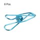 thumbnail image 3 of Uxcell Clips para mantel de acero al carbono de 32mm para fijar manteles, azul, paquete de 8, 3 of 5