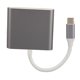 thumbnail image 5 of 3 In 1 USB C Hub, Advanced Chipset Multiport High Compatibility Silver USB C Hub For Desktop, 5 of 8