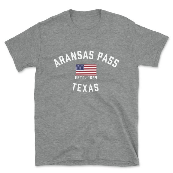 Aransas Pass Texas Patriot Men's Cotton T-Shirt