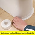 thumbnail image 2 of Cateissary Tira de sellado para inodoro de baño, pegatina impermeable, cocina, bañera, pared, esquina, sellador de bañera, decoración Flexible cartulina, 2 of 6