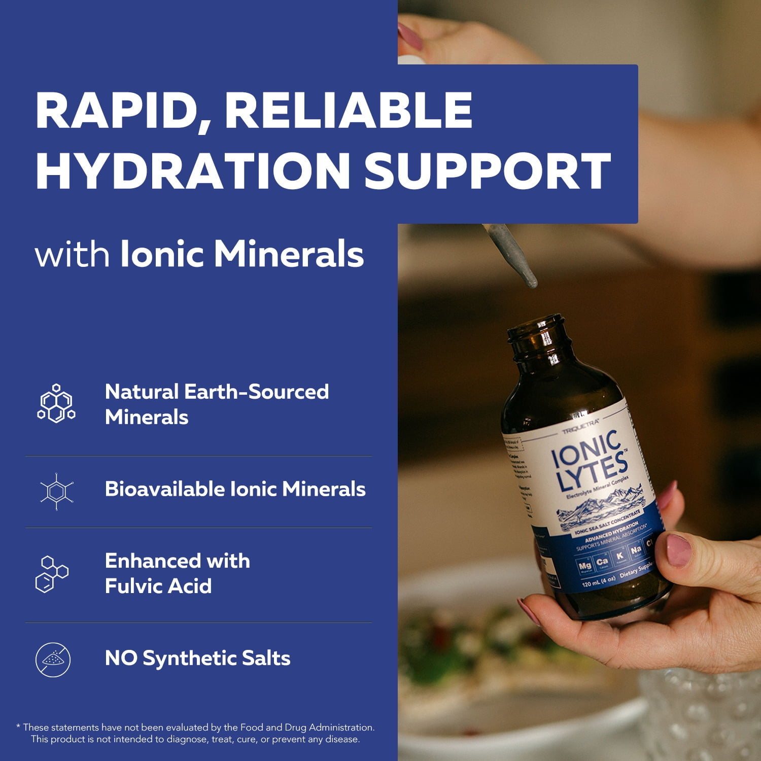 Triquetra Health Ionic Lytes™ Electrolyte Mineral Complex with Fulvic  Humic Acid - Liquid