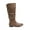CAMEL, variant on Women's Knee High Pull On Fall Weather Winter Riding Boots
