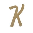 thumbnail image 1 of Wooden Letter Unfinished, Marvelous Font, Craft Cutout, 1 of 2