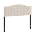 thumbnail image 3 of Home Fare Touffeté Reine Tête de Lit et Banc en Beige, 3 of 11