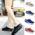 thumbnail image 2 of Chaussures de Marche Slip-On pour Femmes avec Coussin d'Air Résistant aux Chocs Mesh Plateforme Supérieure Mocassins Respirant, 2 of 7