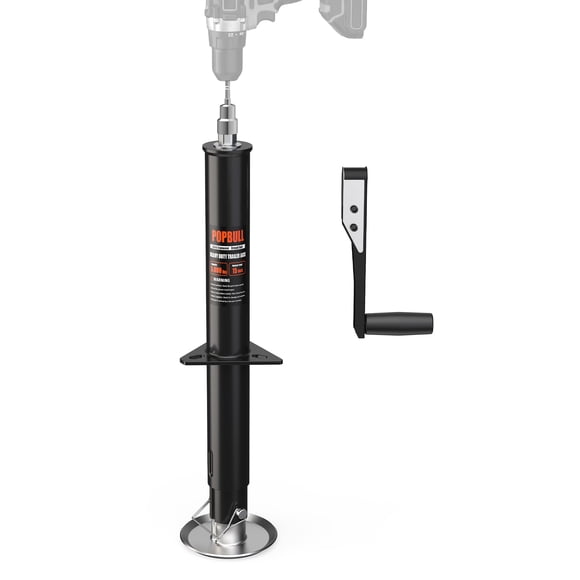 Trailer Jack A-Frame de 5000 libras con pata abatible ajustable POPBULL