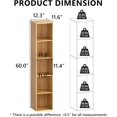 thumbnail image 2 of SAZYY  Storage Organizer, Cube Bookcase Freestanding Storage Display Organizer for Home Office, Four Cubes Open Shelf Bookshelf, Oak 5 Cube, 2 of 8