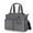 Gray, variant on Diaper Bag Tote with Pacifier Holder Travel Diaper Bag with Adjustable Shoulder Strap and Insulated Pockets, Gray