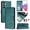 Darkgreen, variant on ELEHOLD Crossbody Case for Samsung Galaxy S26, Cute Cat Design RFID Blocking Leather Wallet Case, 3 Card Holders, Stand Function,Pink