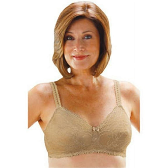 Classique 779 Post Mastectomy Fashion Bra, Beige & Skin - Size 38DD