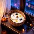 thumbnail image 2 of SLYNSHome Halloween Aromatherapy Candle, Coconut Shell Wax Scented Candle With Ghost Spider Pumpkin Figurines, Creative Gift For Holiday Home Decor Display,White, 2 of 6