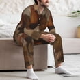 thumbnail image 7 of Sikiie Oil Painting Chicken And Duck Mens Pajama Set, Soft Warm Long Sleeve Sleepwear, Cozy Button-Down Pjs for Men-Medium, 7 of 7