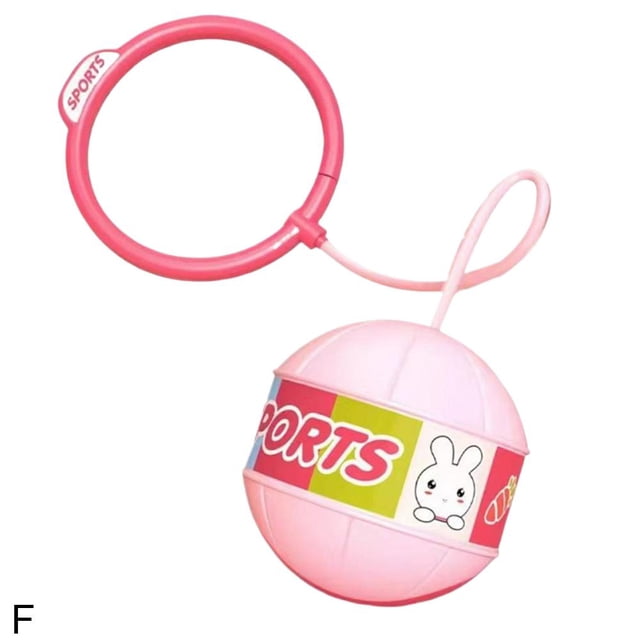 Pelota de salto luminosa para niños, pelota de columpio de un solo pie con luz intermitente, juego de pelota de cuerda que rebota, aro de hula hula para pies
