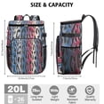 thumbnail image 3 of Travel Cooler Bag - Colorful and Black Of Leopard Print Camping Beer Cooler Backpack with Bottle Opener- Waterproof Insulated Picnic Backpacks - Cooler Bag for Beach, 3 of 6
