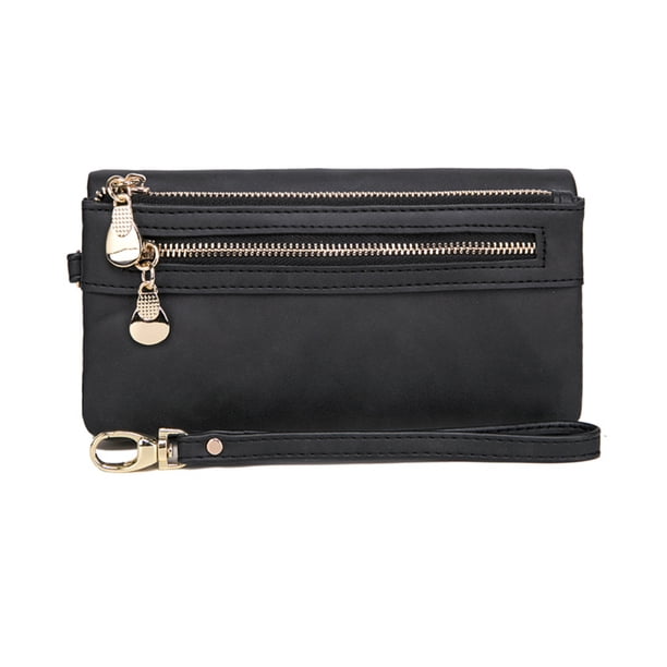 Cartera de Cuero PU Minnieouse para Mujer Color Negro
