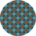 thumbnail image 1 of Ahgly Company Indoor Square Patterned Old Burgundy Brown Area Rugs, 3' Square, 1 of 6
