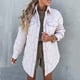 thumbnail image 4 of Chaquetas para mujer, ropa de invierno, abrigo de algodón de cuero con solapa cálida de talla grande, chaqueta con botones de manga larga Odeerbi  ODB-3, 4 of 7
