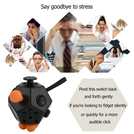 Portable Cube Desk Toy Fidget Cube Anti-anxiety Stress Relief For Adults Magic Cube Funny Desk Spin Toys Christmas Gift